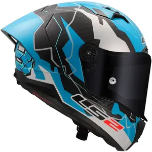 Imagem 5 de Capacete LS2 Thunder Carbon GP Aero Huertas - Azul/Cinza/Preto