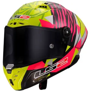 Imagem 2 de Capacete LS2 Thunder Carbon GP Aero Fermín Aldeguer - Amarelo/Rosa