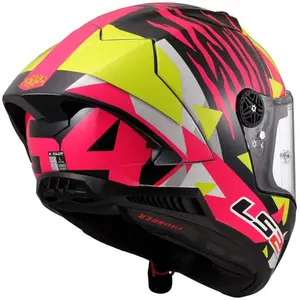 Imagem 6 de Capacete LS2 Thunder Carbon GP Aero Fermín Aldeguer - Amarelo/Rosa