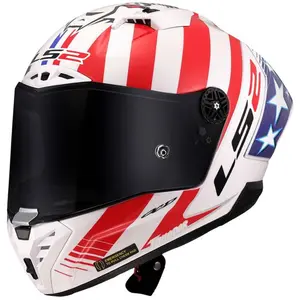Imagem 2 de Capacete LS2 Thunder Carbon GP Aero Baz - Branco/Azul/Vermelho