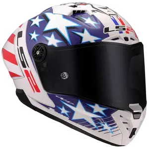 Imagem 4 de Capacete LS2 Thunder Carbon GP Aero Baz - Branco/Azul/Vermelho
