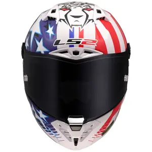 Imagem 3 de Capacete LS2 Thunder Carbon GP Aero Baz - Branco/Azul/Vermelho