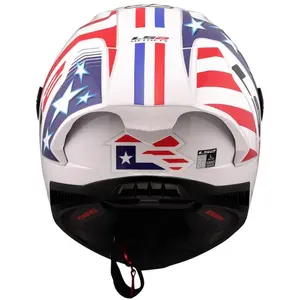 Imagem 7 de Capacete LS2 Thunder Carbon GP Aero Baz - Branco/Azul/Vermelho
