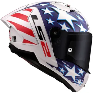 Imagem 5 de Capacete LS2 Thunder Carbon GP Aero Baz - Branco/Azul/Vermelho