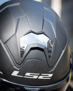 Imagem 11 de Capacete LS2 Advant X FF901 Carbon Solid - Preto Fosco (Articulado)