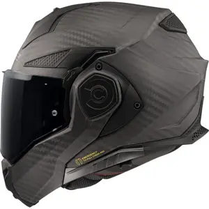 Imagem 1 de Capacete LS2 Advant X FF901 Carbon Solid - Preto Fosco (Articulado)