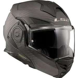 Imagem 4 de Capacete LS2 Advant X FF901 Carbon Solid - Preto Fosco (Articulado)