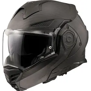 Imagem 3 de Capacete LS2 Advant X FF901 Carbon Solid - Preto Fosco (Articulado)