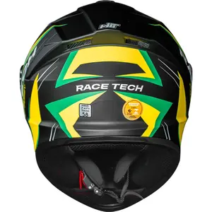 Imagem 3 de Capacete Race Tech Hit Fuzzy - Preto/Amarelo