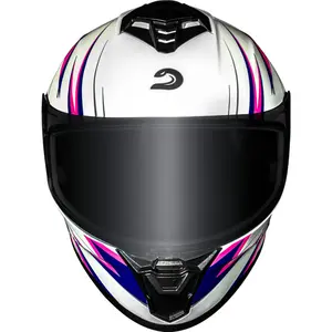 Imagem 2 de Capacete Race Tech Hit Fuzzy - Branco/Rosa