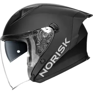 Capacete Norisk Downtown 2 Monocolor (Aberto) - Preto Fosco - Grid