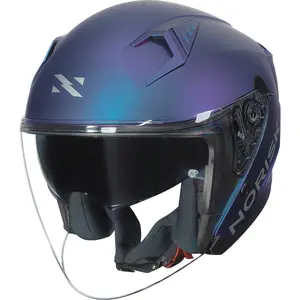 Imagem 3 de Capacete Norisk Downtown 2 Monocolor (Aberto) - Azul Fosco