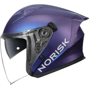 Capacete Norisk Downtown 2 Monocolor (Aberto) - Azul Fosco