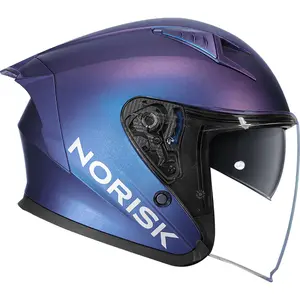 Imagem 2 de Capacete Norisk Downtown 2 Monocolor (Aberto) - Azul Fosco