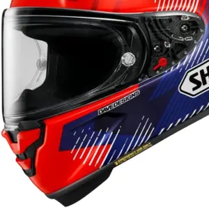 Imagem 4 de Capacete Shoei X-SPR Pro Marquez 8 TC-1 - Vermelho/Azul