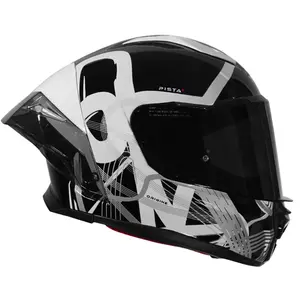 Imagem 5 de Capacete Origine Pista Misano - Branco/Preto