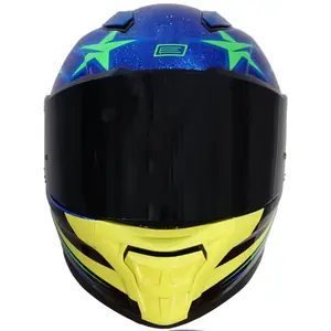 Imagem 3 de Capacete Origine Pista Star Brasil - Azul/Verde/Amarelo