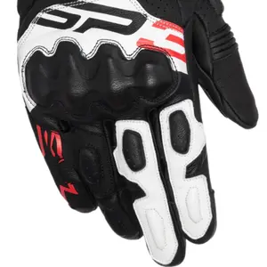 Imagem 3 de Luva Alpinestars SP 3 - Preto/Branco/Vermelho Fluor