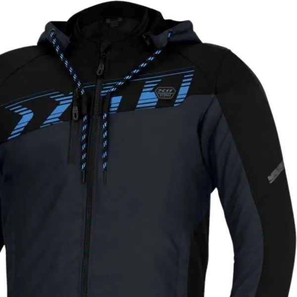 パーカー Jaqueta X11 Street Hoody Sporadic - Preto/Cinza/Azul - Grid Motors