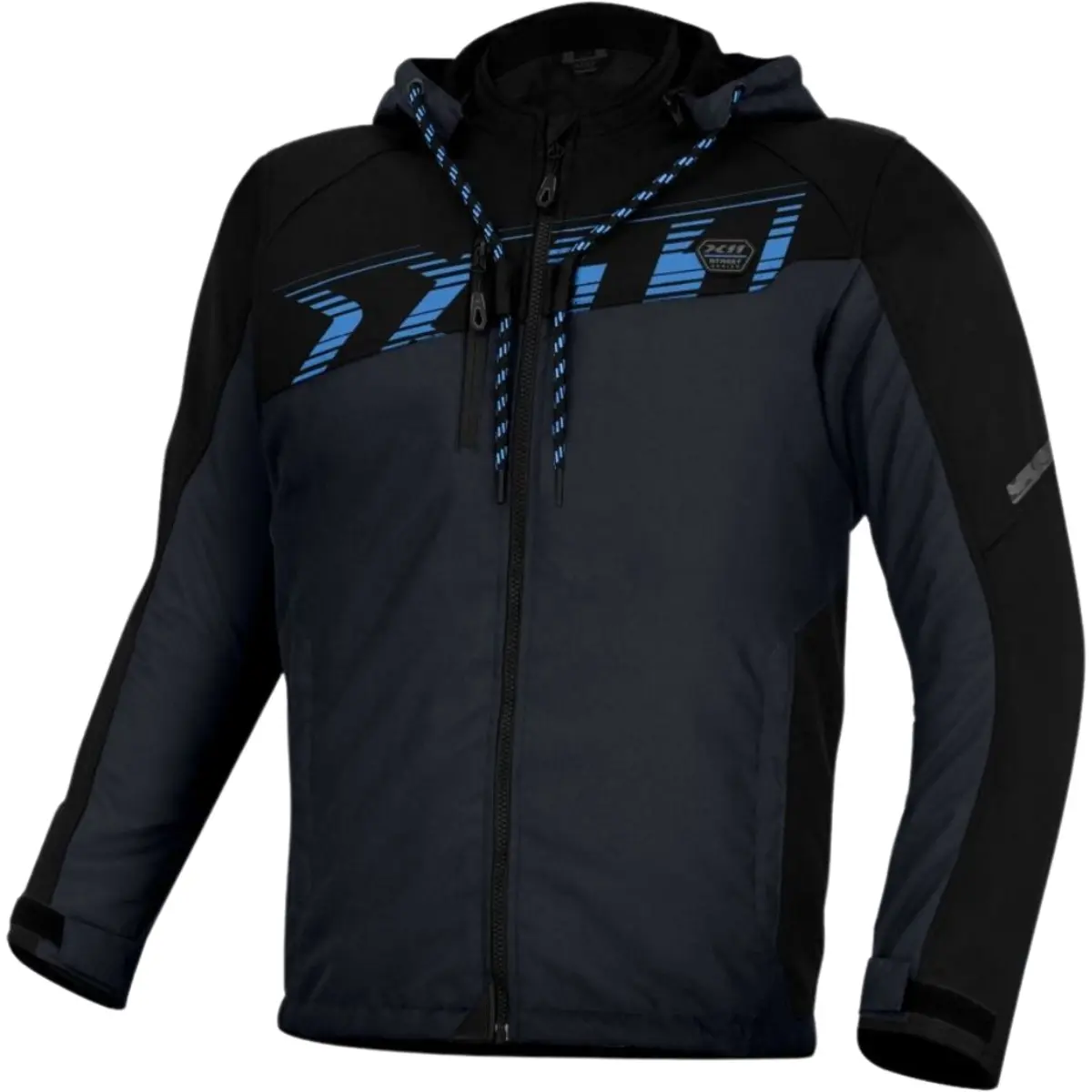 Jaqueta X11 Street Hoody Sporadic - Preto/Cinza/Azul - Grid Motors