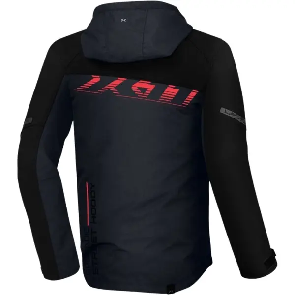 Jaqueta X11 Street Hoody Sporadic - Preto/Cinza/Vermelho - Grid Motors