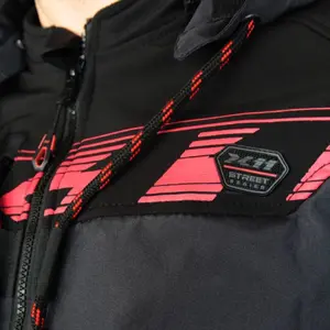 Imagem 5 de Jaqueta X11 Street Hoody Sporadic - Preto/Cinza/Vermelho