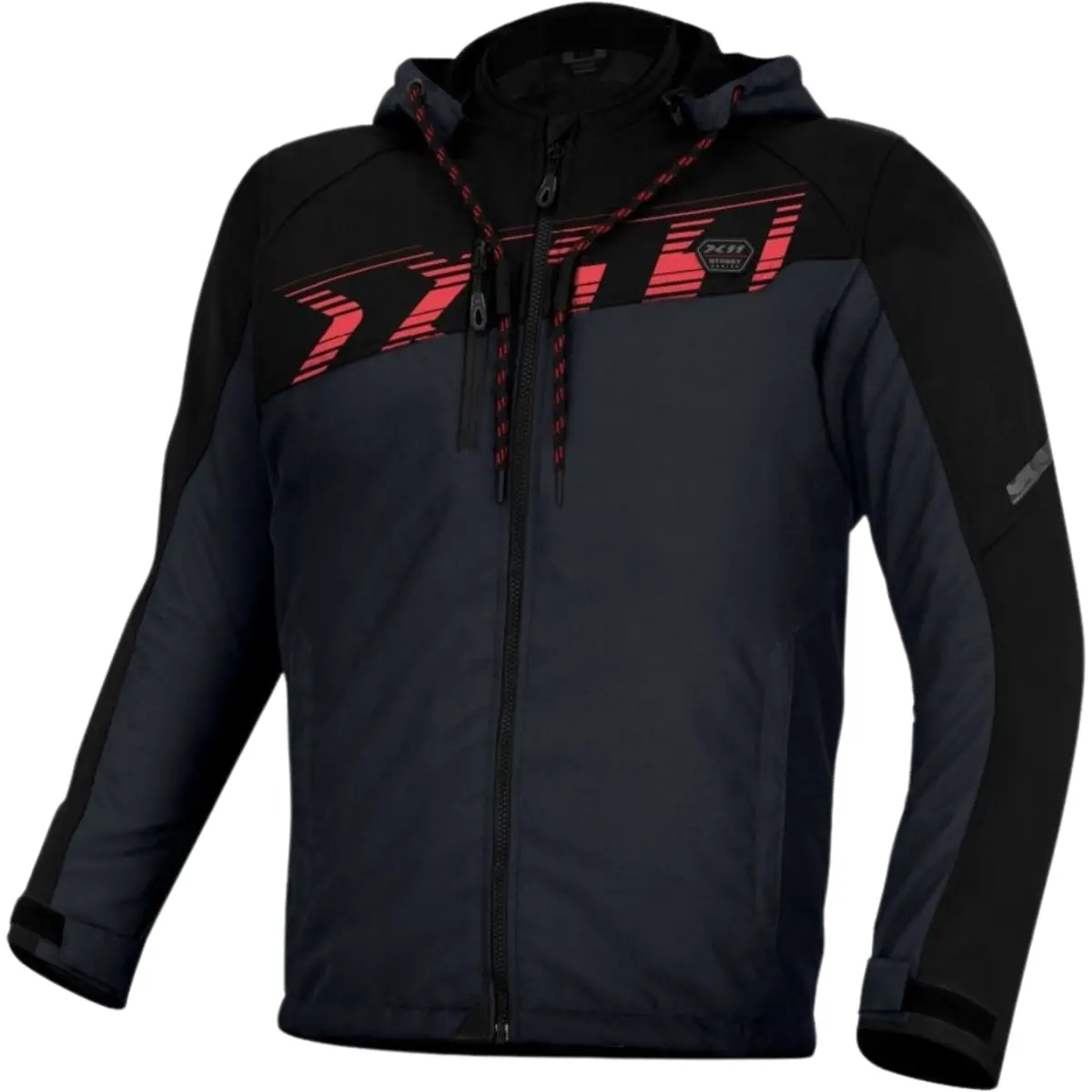 ダークライ Holo 110 HP Jaqueta X11 Street Hoody Sporadic - Preto/Cinza/Vermelho - Grid Motors