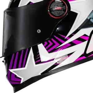 Imagem 6 de Capacete LS2 FF358 Pro Estellar - Preto/Roxo/Rosa