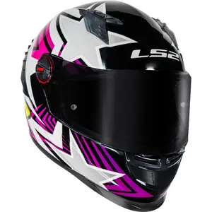 Imagem 2 de Capacete LS2 FF358 Pro Estellar - Preto/Roxo/Rosa
