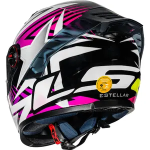 Imagem 4 de Capacete LS2 FF358 Pro Estellar - Preto/Roxo/Rosa