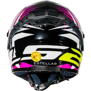 Imagem 5 de Capacete LS2 FF358 Pro Estellar - Preto/Roxo/Rosa