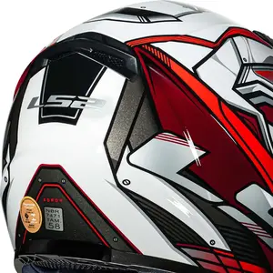 Imagem 8 de Capacete LS2 FF358 Xdron - Preto/Vermelho