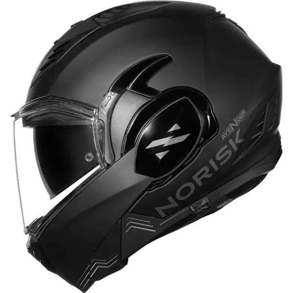 Imagem 1 de Capacete Norisk Avenger Monocolor - Preto Fosco (Articulado)
