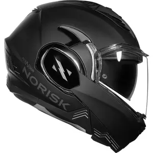 Imagem 2 de Capacete Norisk Avenger Monocolor - Preto Fosco (Articulado)
