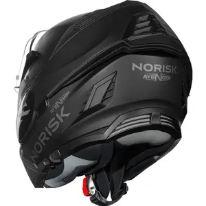 Imagem 4 de Capacete Norisk Avenger Monocolor - Preto Fosco (Articulado)