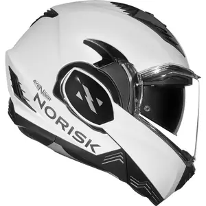 Imagem 2 de Capacete Norisk Avenger Monocolor - Branco (Articulado)