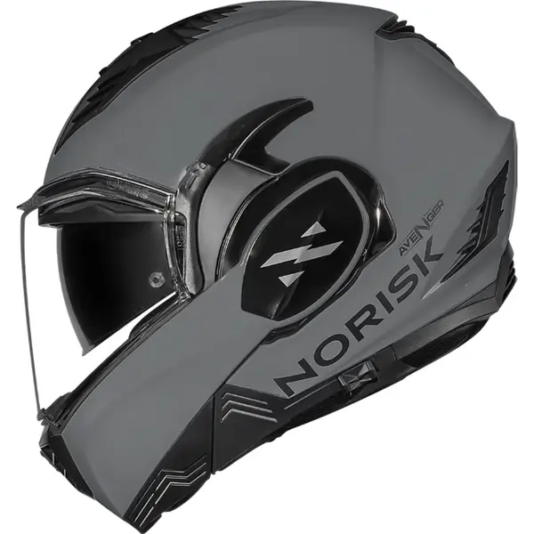 Imagem 1 de Capacete Norisk Avenger Monocolor - Cinza Nardo (Articulado)