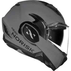 Imagem 2 de Capacete Norisk Avenger Monocolor - Cinza Nardo (Articulado)