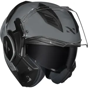 Imagem 3 de Capacete Norisk Avenger Monocolor - Cinza Nardo (Articulado)