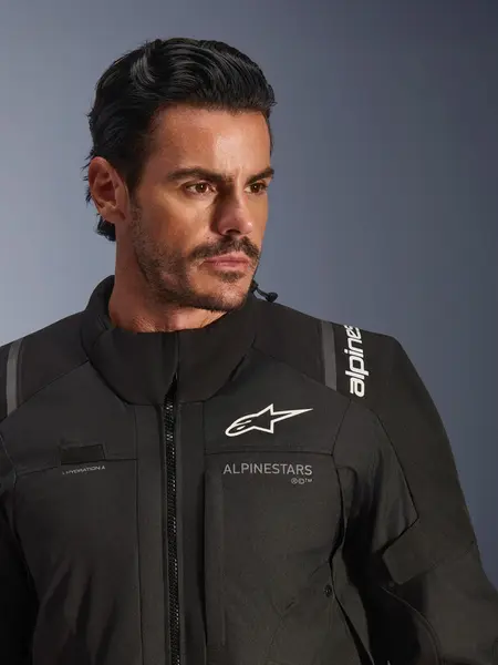 Jaqueta Alpinestars Andes V4 Drystar - Preta (Impermeável) - Grid