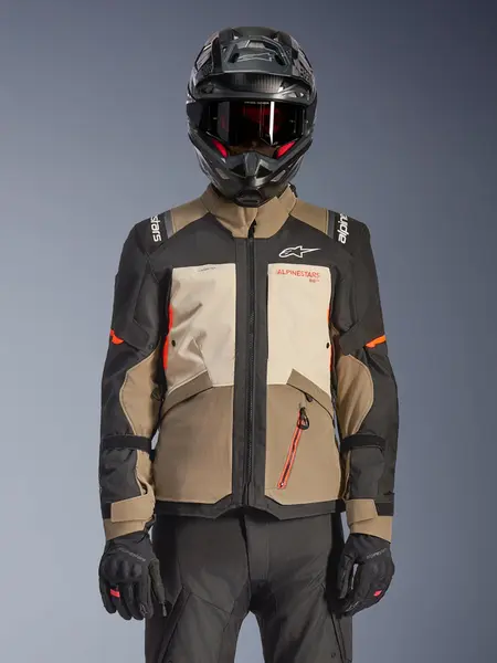 Jaqueta Alpinestars Andes V4 Drystar - Cinza/Bege/Preto