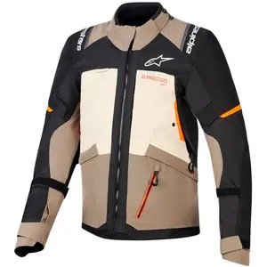 Jaqueta Alpinestars Andes V4 Drystar - Cinza/Bege/Preto (Impermeável)
