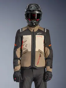 Imagem 3 de Jaqueta Alpinestars Andes V4 Drystar - Cinza/Bege/Preto (Impermeável)