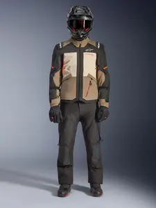 Imagem 4 de Jaqueta Alpinestars Andes V4 Drystar - Cinza/Bege/Preto (Impermeável)