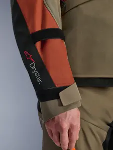 Imagem 13 de Jaqueta Alpinestars Andes V4 Drystar - Cinza/Marrom/Preto (Impermeável)