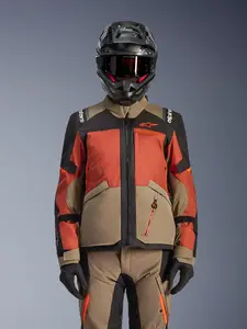 Imagem 3 de Jaqueta Alpinestars Andes V4 Drystar - Cinza/Marrom/Preto (Impermeável)