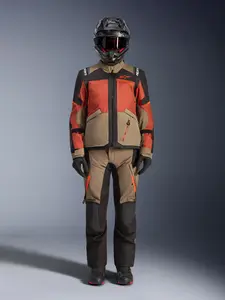 Imagem 4 de Jaqueta Alpinestars Andes V4 Drystar - Cinza/Marrom/Preto (Impermeável)