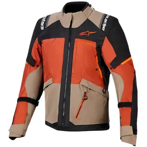 Imagem 1 de Jaqueta Alpinestars Andes V4 Drystar - Cinza/Marrom/Preto (Impermeável)