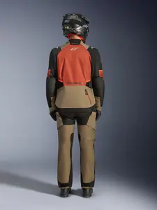 Imagem 8 de Jaqueta Alpinestars Andes V4 Drystar - Cinza/Marrom/Preto (Impermeável)
