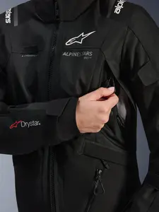 Imagem 6 de Jaqueta Alpinestars Stella Andes V4 Drystar - Preta (Impermeável)